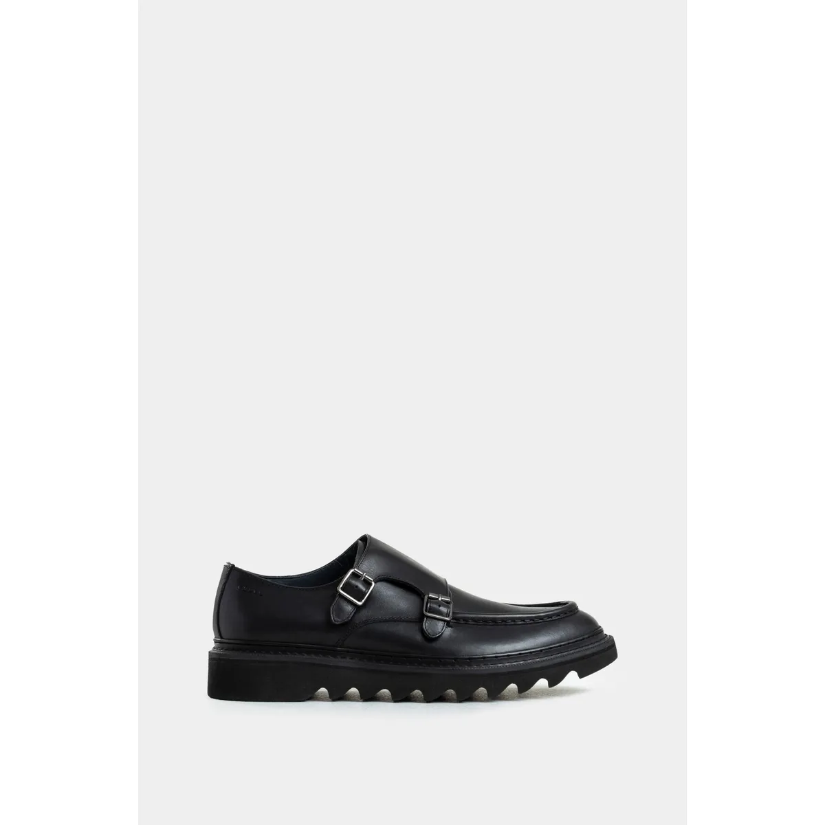 VELEZ - Vélez Mocasines Loira Cuero Hombre Silueta Monkstrap Negro