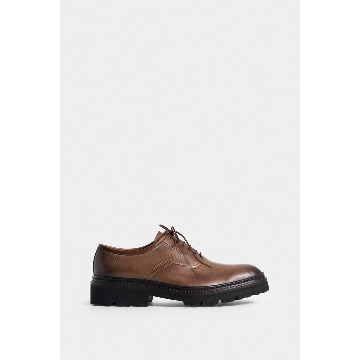 VELEZ - Vélez Zapatos Cordón Vitelo Cuero Hombre Envejecido Miel