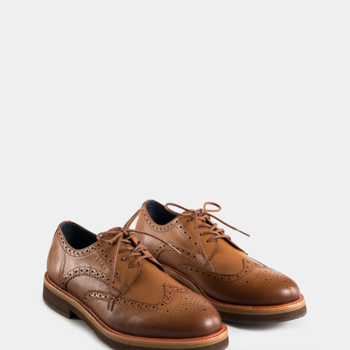 VELEZ - Vélez Zapatos Cordón Brogue Cuero Hombre Miel