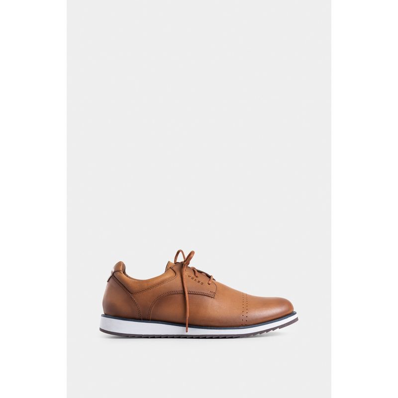 VELEZ - Vélez Zapatos Cordón Piero Cuero Hombre Suela Deport Miel
