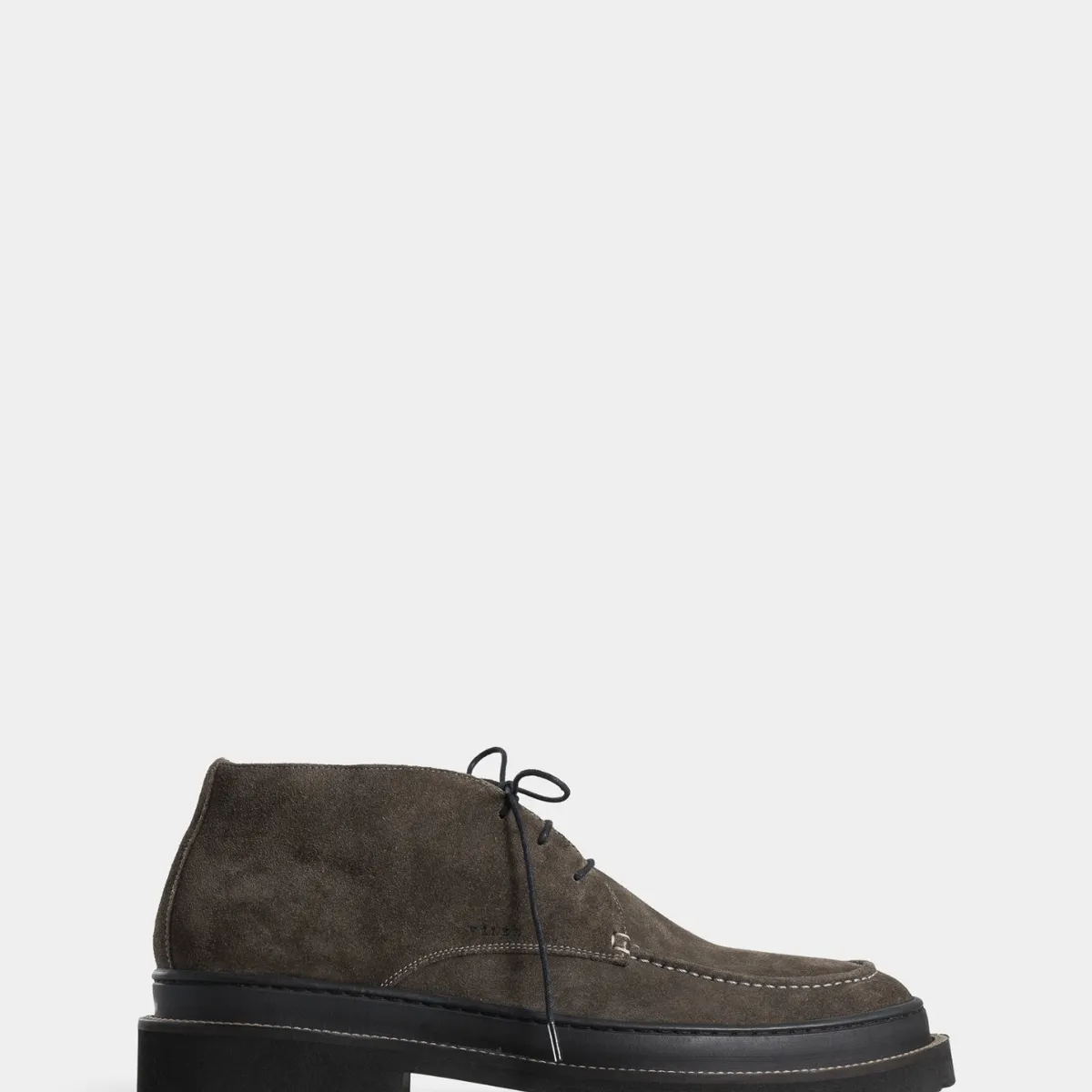 VELEZ - Vélez Zapatos Cordón Cuero Gamuza Hombre Costura Gris Plata