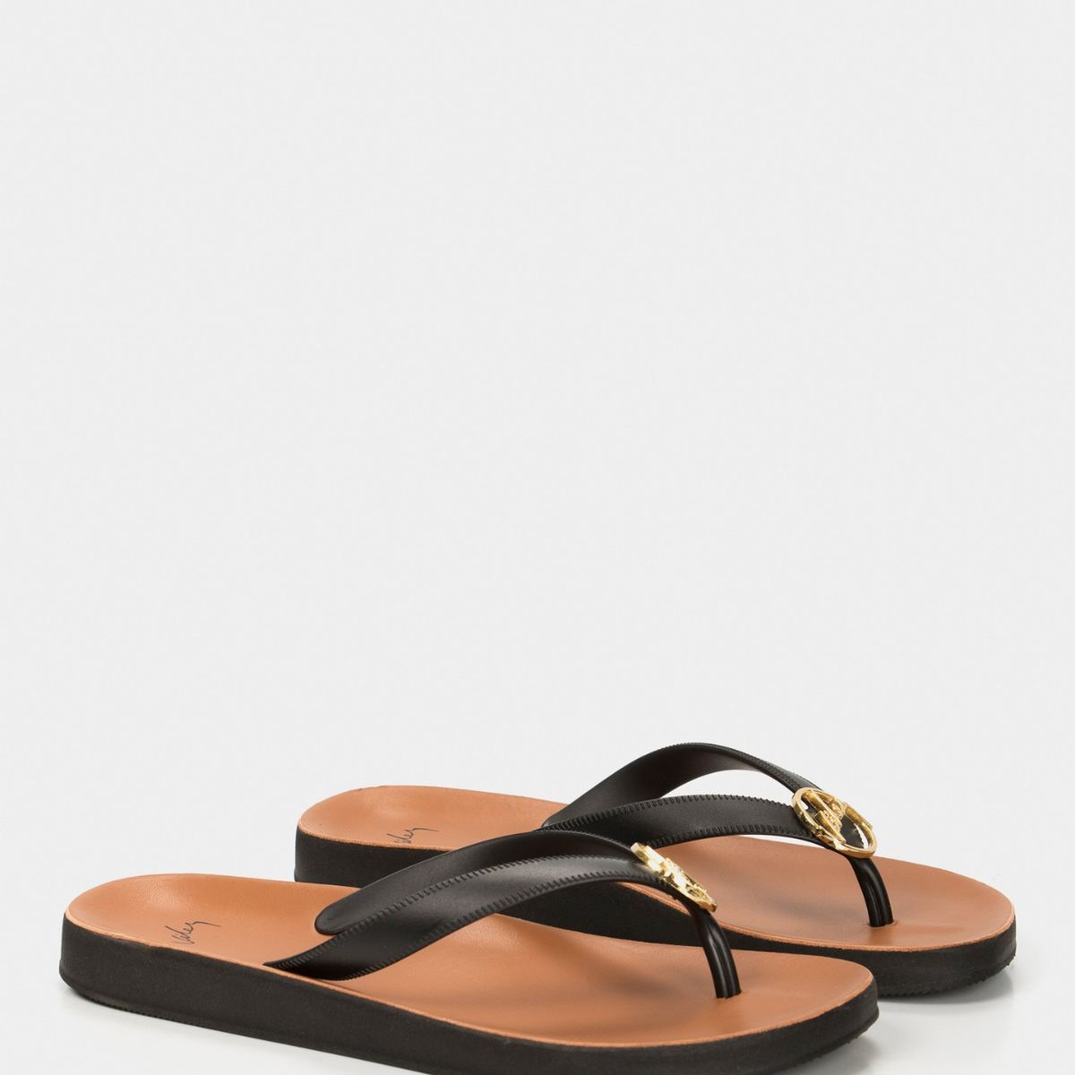 VELEZ - Vélez Sandalias Playera Jamaica Cuero Mujer Herraje Negro