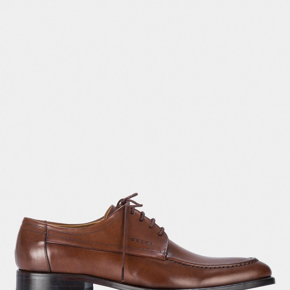 VELEZ - Vélez Zapatos Cordón Draco Cuero Liso Hombre Vena Miel