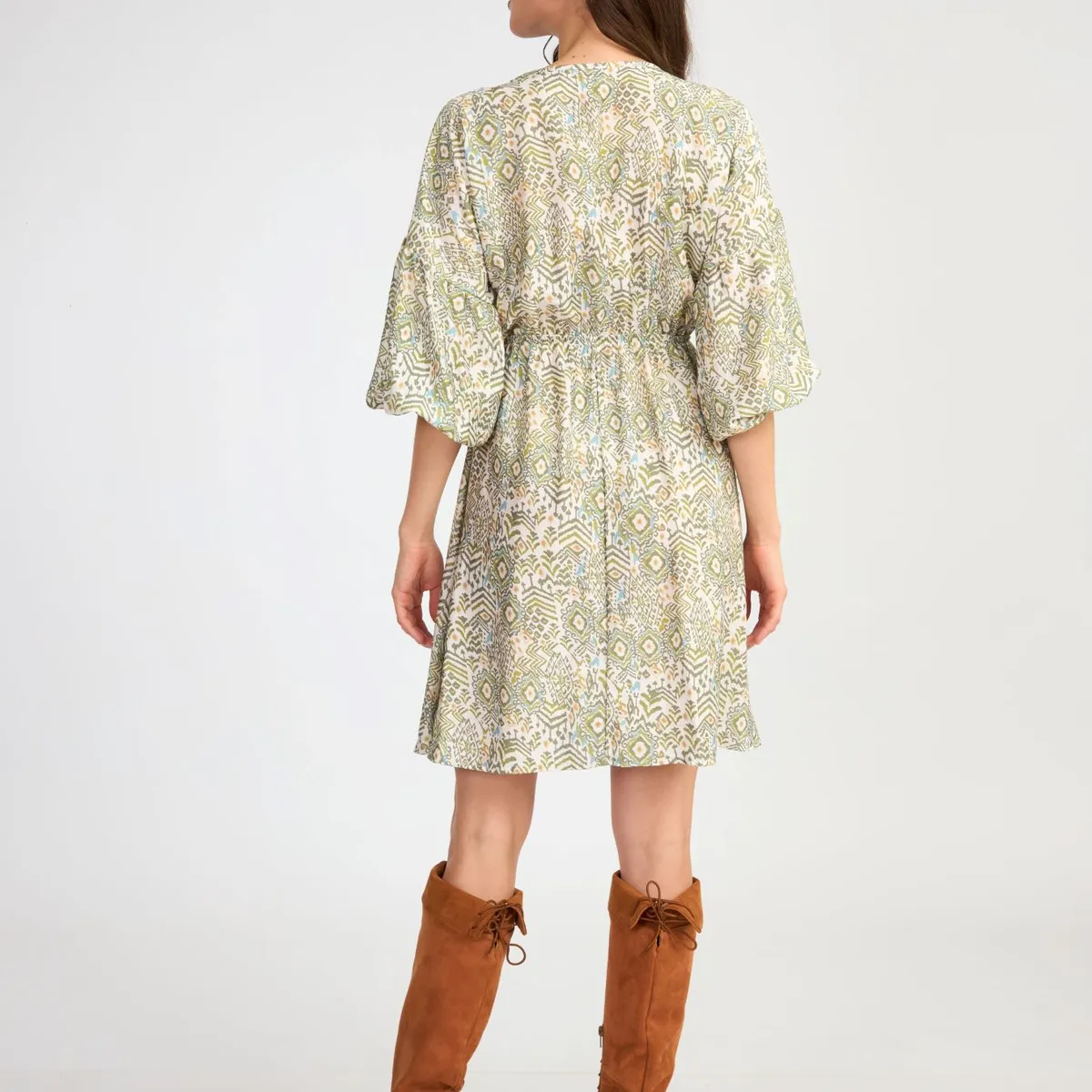 GENERICO - VESTIDO CORTO ESTAMPADO MARINA  ALMAT