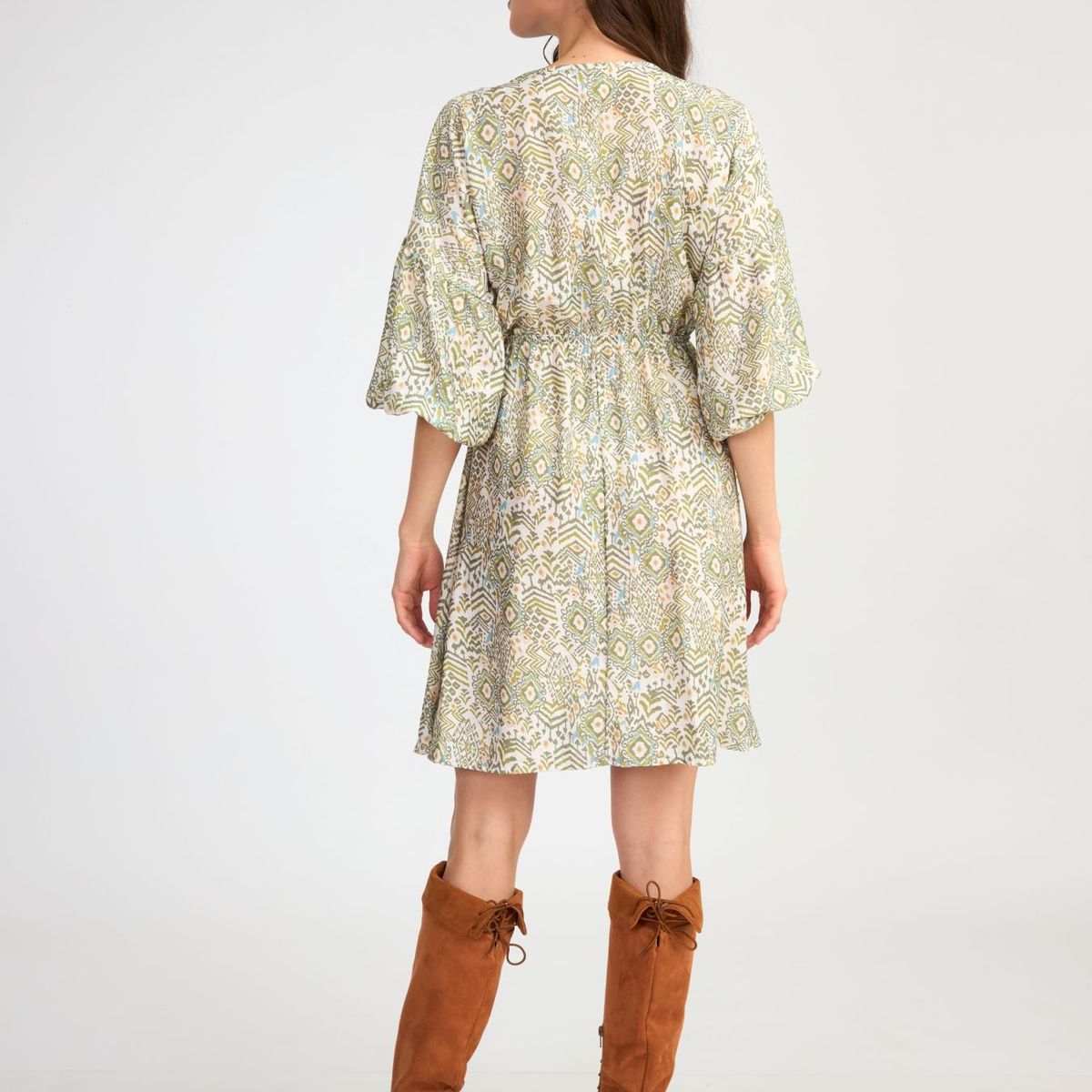 GENERICO - VESTIDO CORTO ESTAMPADO MARINA  ALMAT