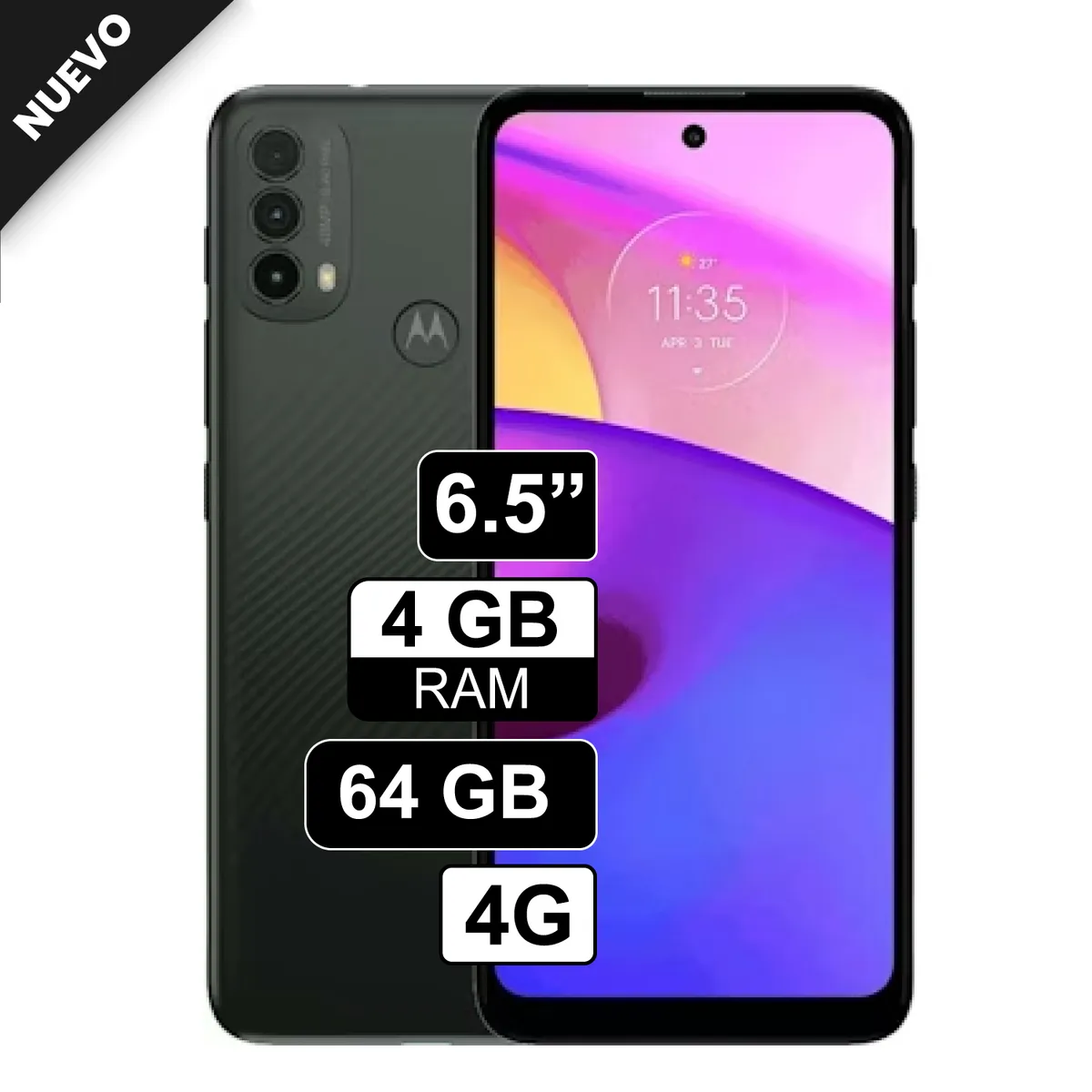 MOTOROLA - Celular Motorola Moto e40 Dual-SIM 64GB + 4GB RAM 4GLTE Black