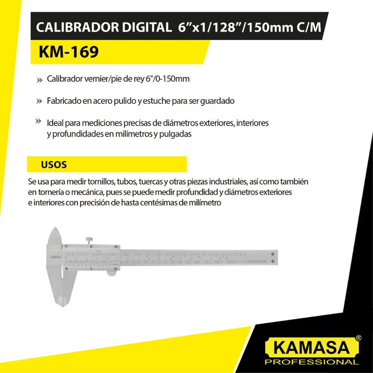KAMASA - Calibrador 6 0-150MM Kamasa KM169