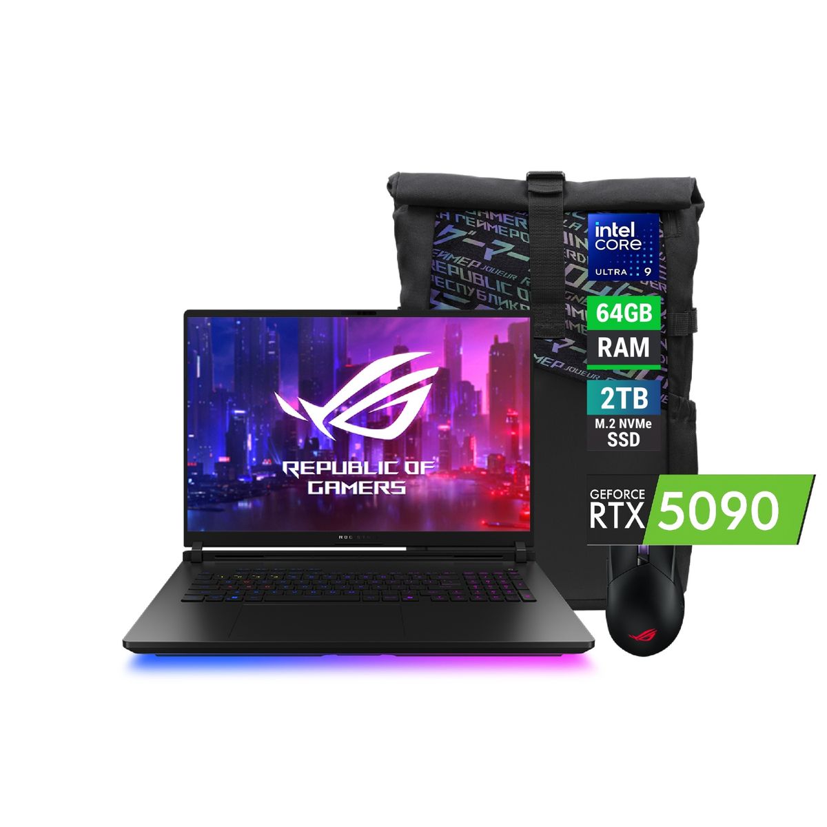 ASUS - Laptop ROG Strix SCAR 18 U9 64GB RAM 2TB RTX 5090 24GB