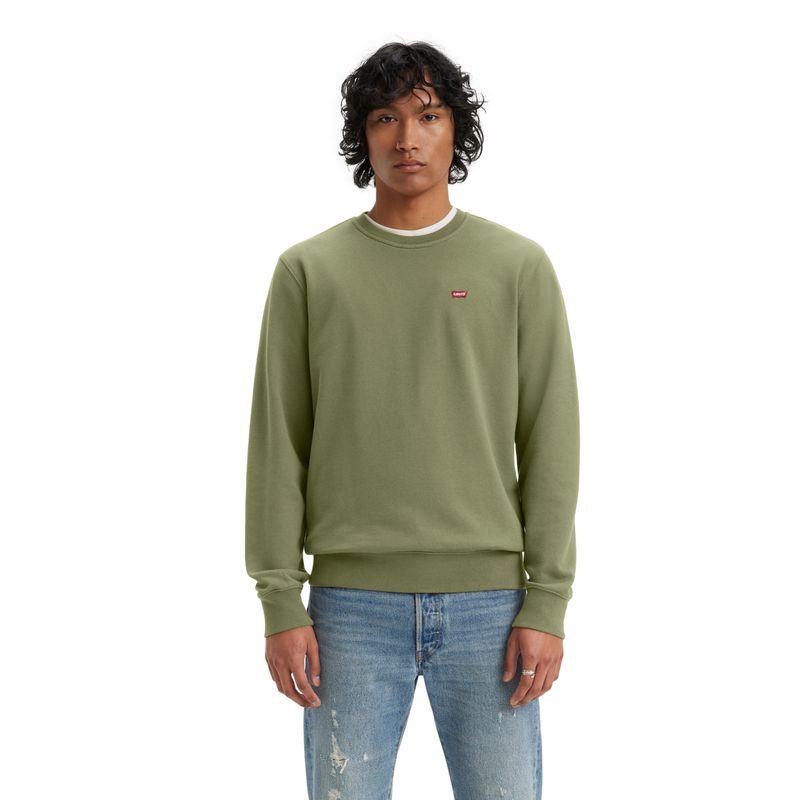 LEVIS - Polerón Hombre The Original Crew Verde Levis