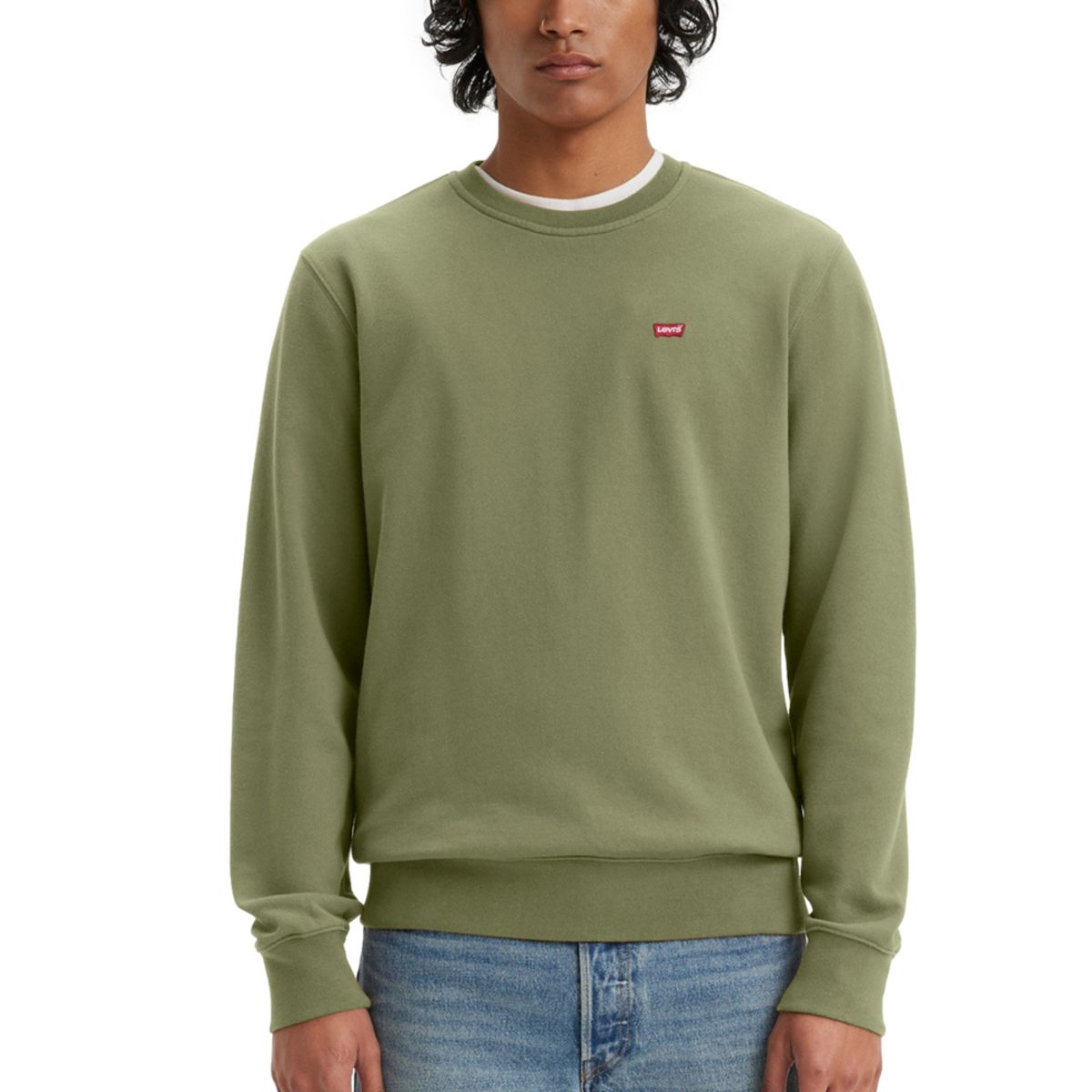 LEVIS - Polerón Hombre The Original Crew Verde Levis