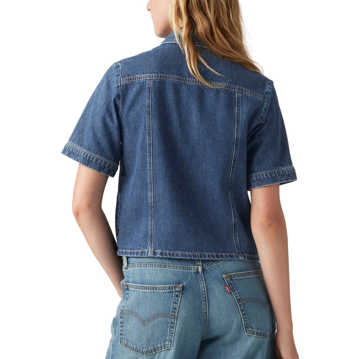 LEVIS - Camisa Mujer Rinoa Camp Shirt Azul Levis
