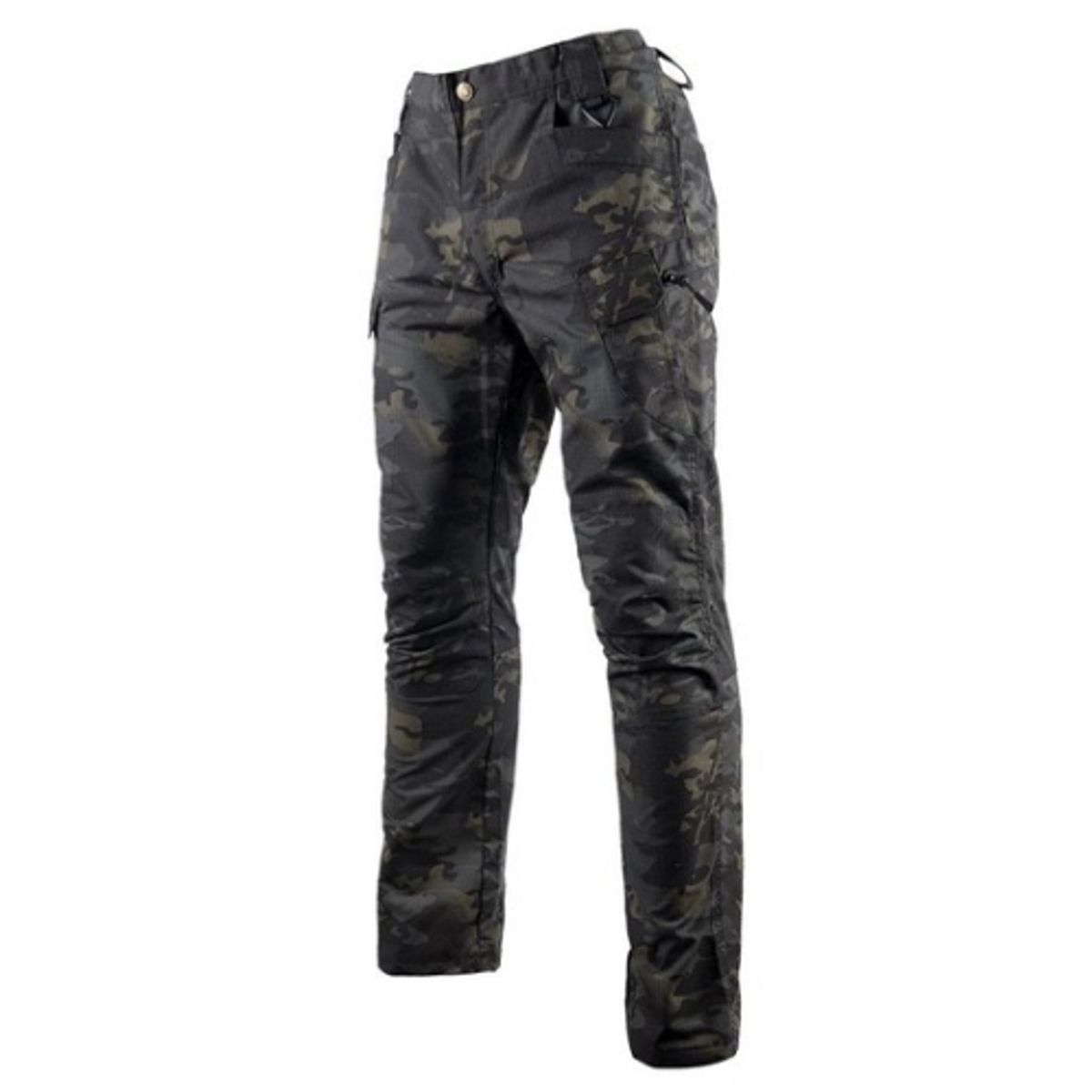 GENERICO - Pantalón Impermeable Camuflado Negro