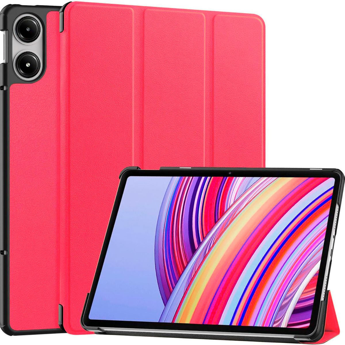 FUNDAANTIGOLPES - Funda Bookcover para Tablet Xiaomi Redmi Pad Pro de 12.1 Rojo