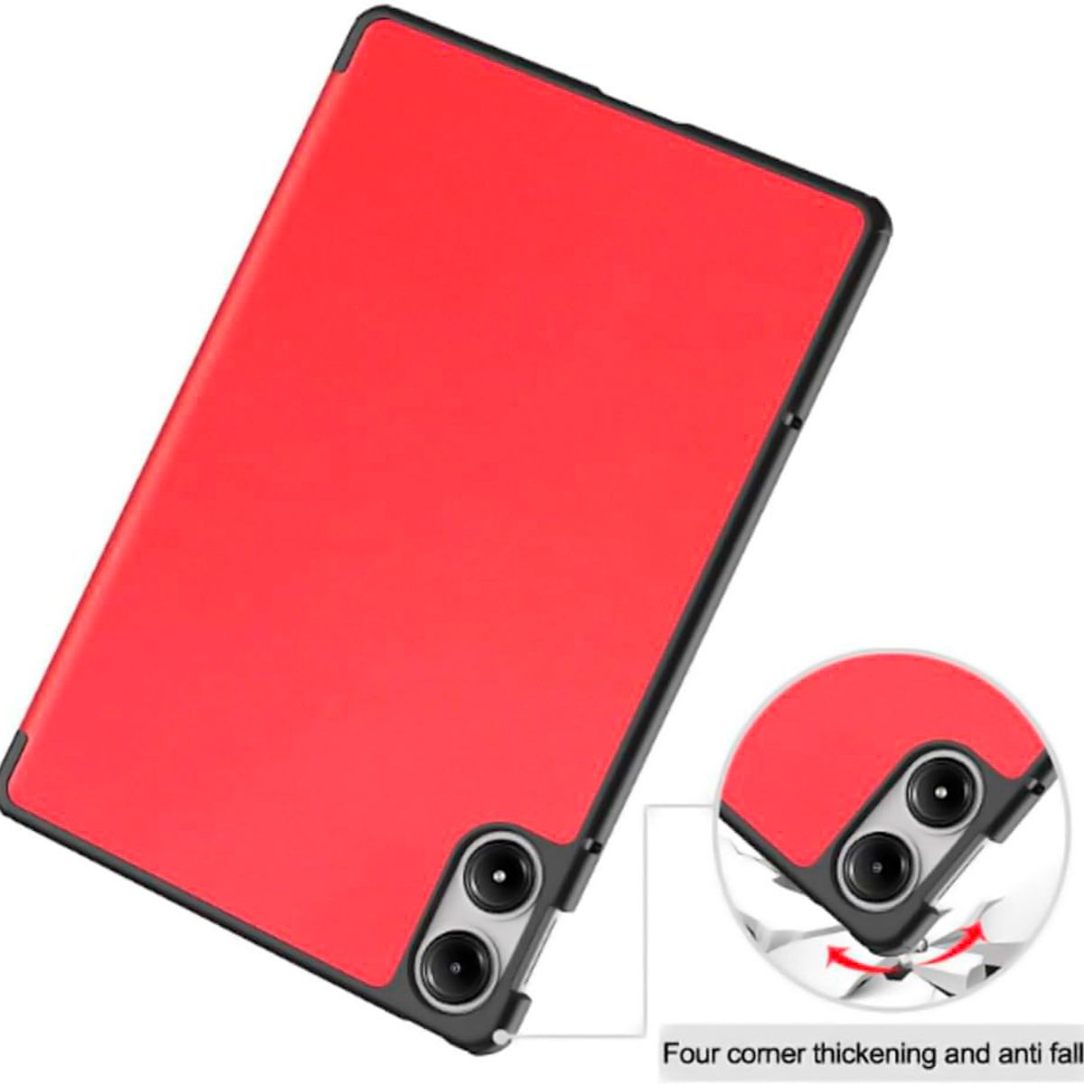 FUNDAANTIGOLPES - Funda Bookcover para Tablet Xiaomi Redmi Pad Pro de 12.1 Rojo