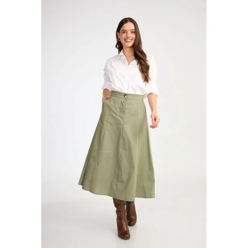 GENERICO - FALDA LARGA ALGODÓN ALMAT MUJER