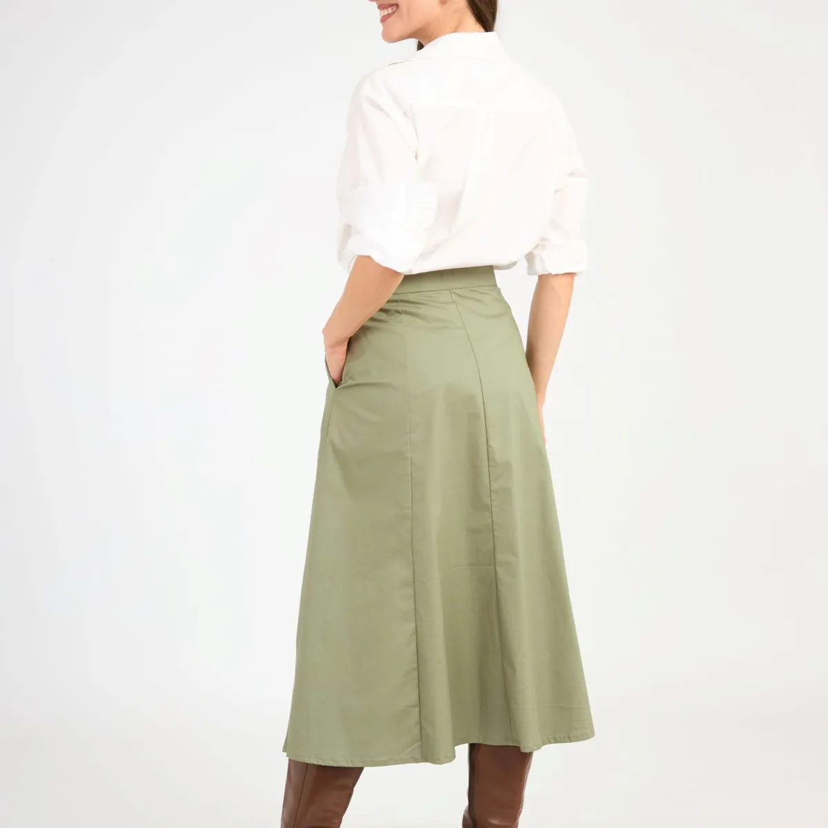 GENERICO - FALDA LARGA ALGODÓN ALMAT MUJER