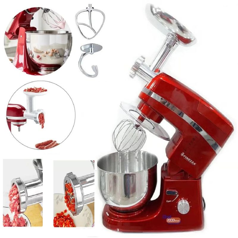 FINEZZA - Batidora 2 en 1 Planetaria Orbital Finezza con Moledor FZ-6820B