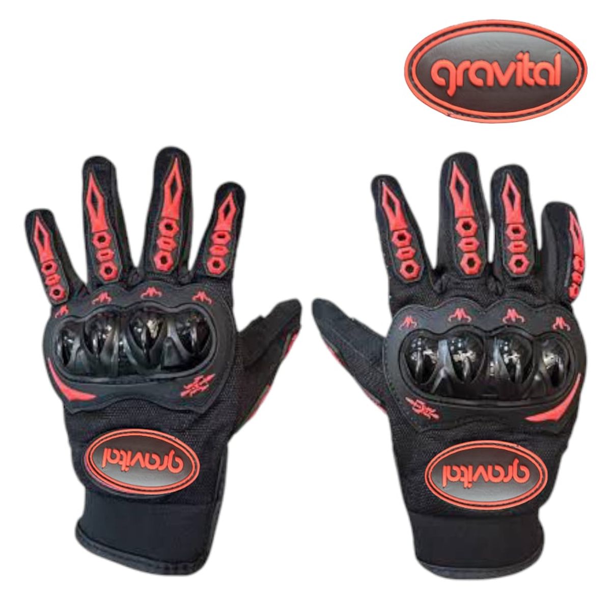 OEM - Guante para Motociclista Delivery Proteccion Nudillo y Palma