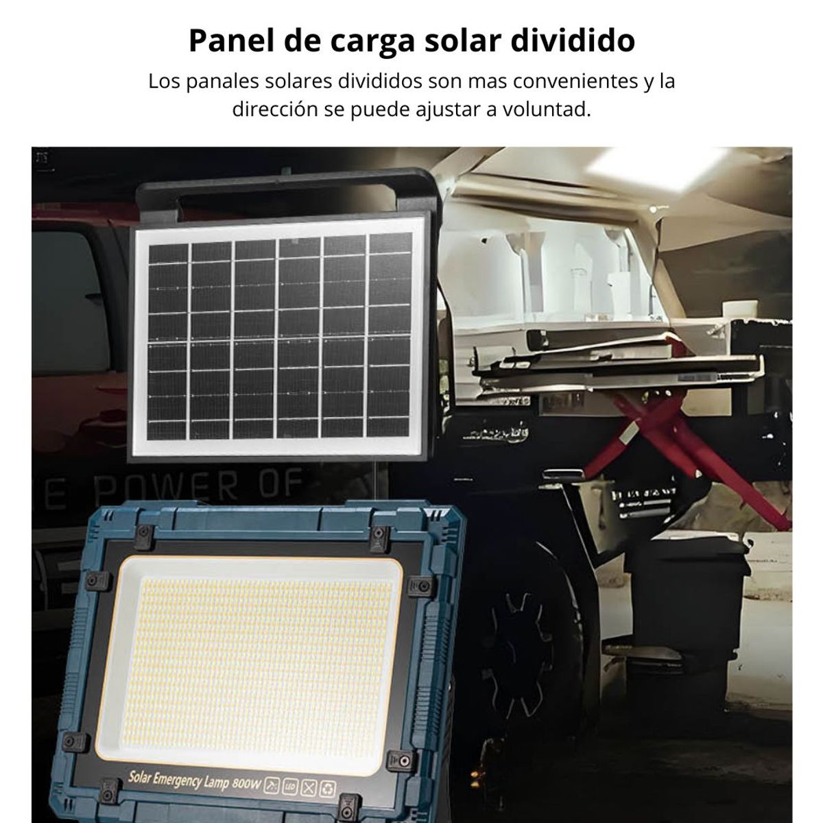 GENERICO - Reflector Solar de Emergencia 400W LANTUN – Luz LED Alta Potencia 1798