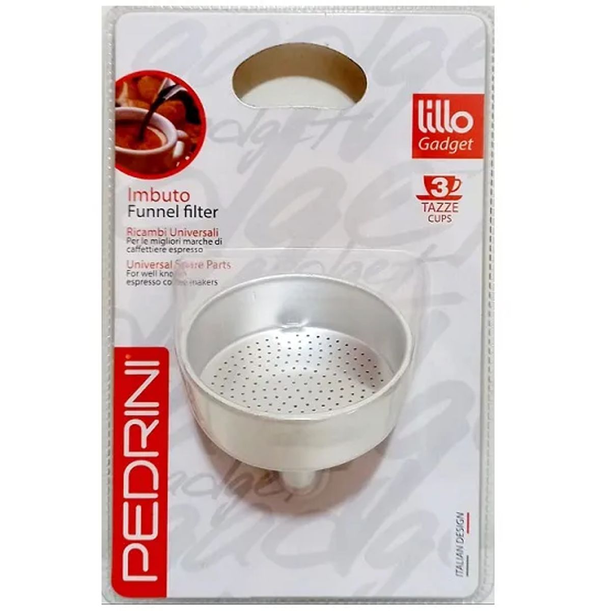 PEDRINI - Repuesto embudo para cafetera de 3 tz