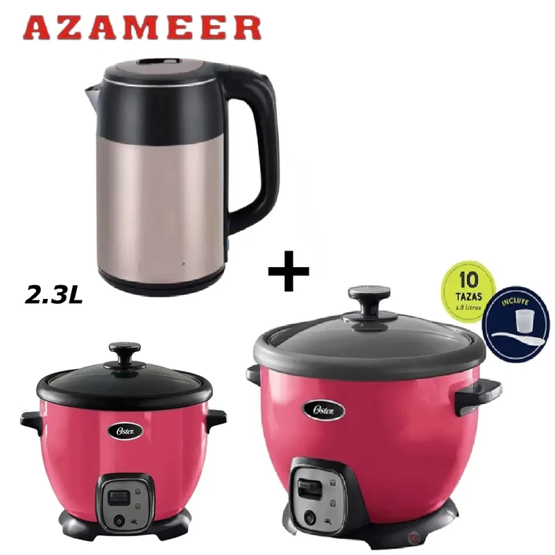 OSTER - Combo Arrocera OSTER 1-8L CKSTRC8029M-Hervidor 2-3LP