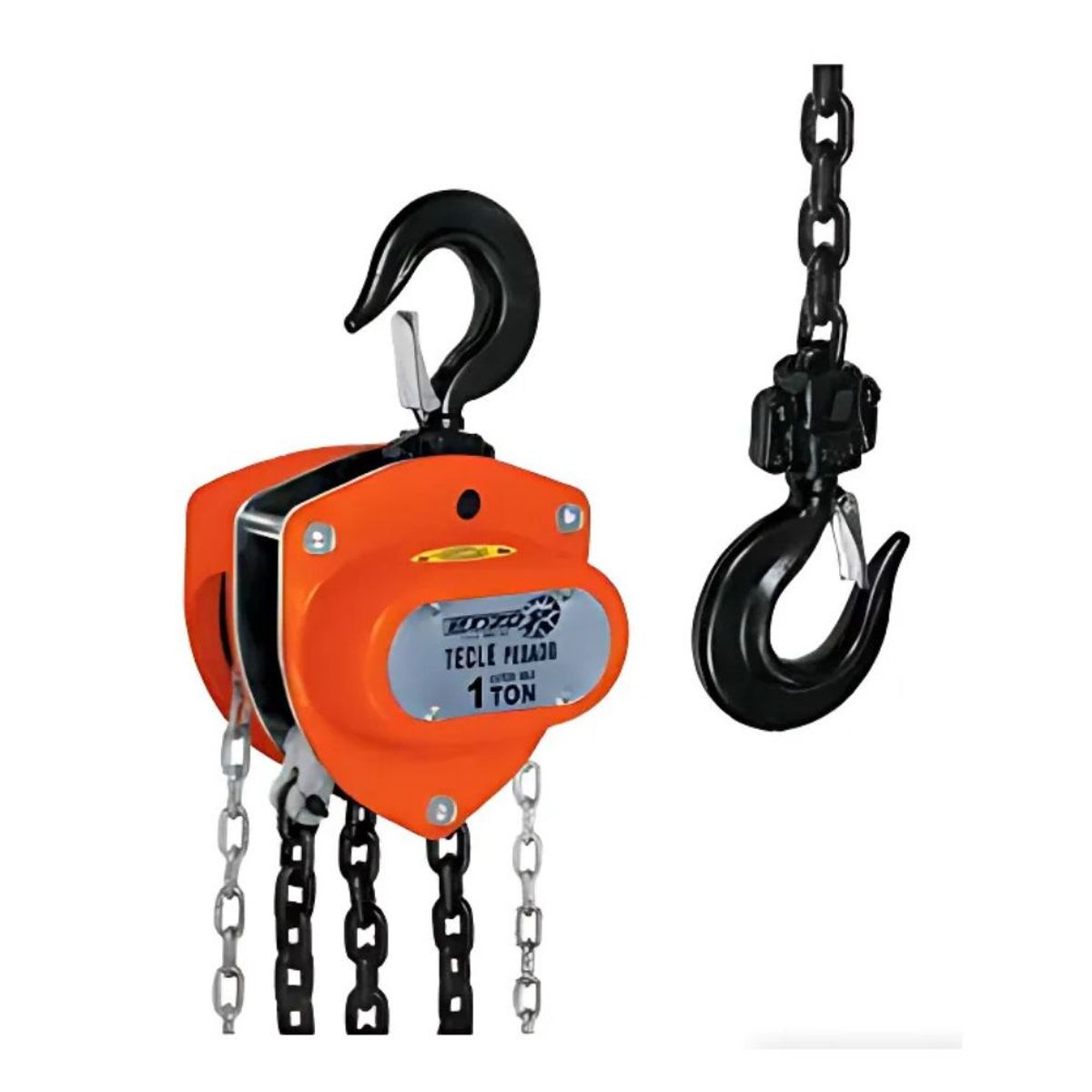 GENERICO - Tecle Pesado Pro JP de 1 TON Anaranjado