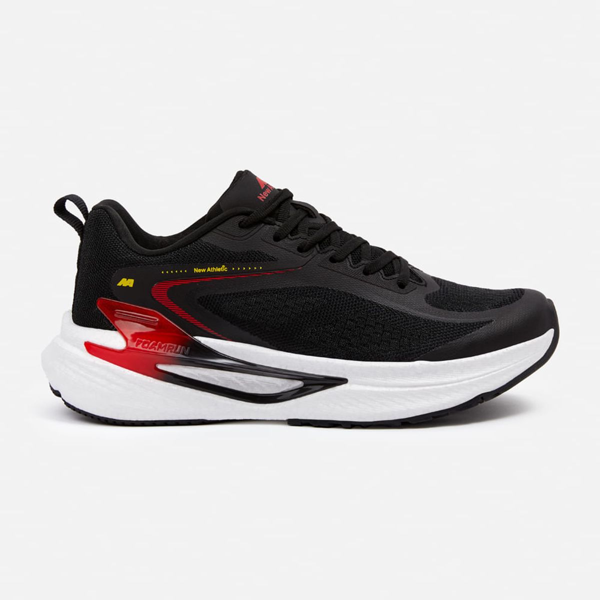 NEW ATHLETIC - Zapatillas New Athletic Running Foam134 Negro Con Rojo Hombre