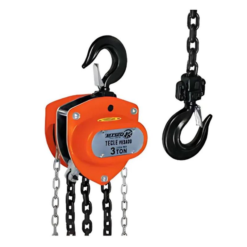 GENERICO - Tecle Pesado Pro JP de 3 TON Anaranjado