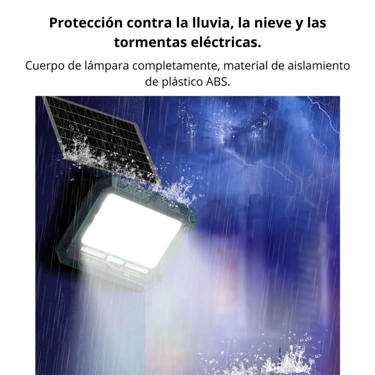 GENERICO - Reflector Solar de Emergencia 400W LANTUN IP66 Control Remoto 11796