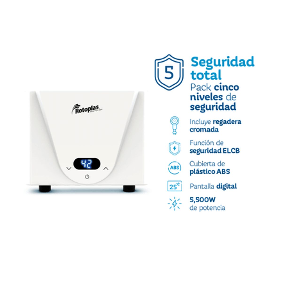 ROTOPLAS - Terma instantánea Digital Max