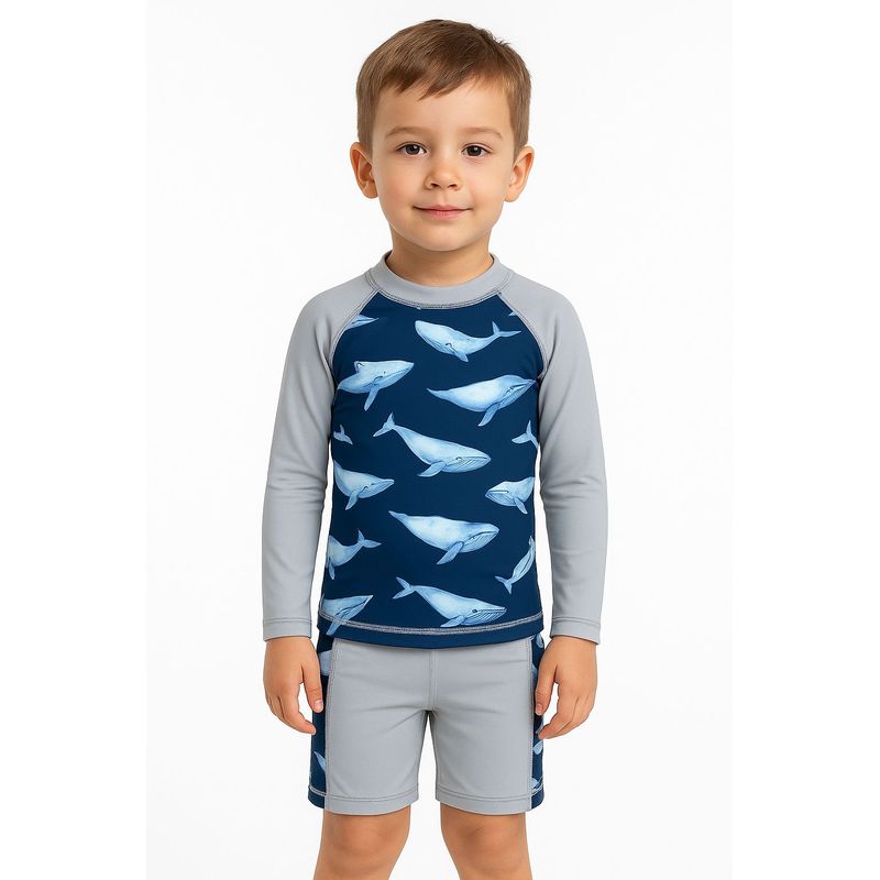 GENERICO - Ropa de baño Ballenas Conjunto Niño