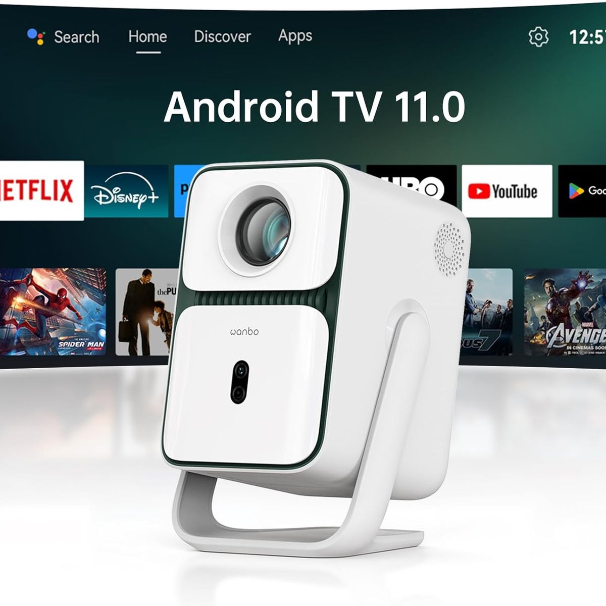 WANBO - Proyector Portátil Wanbo T2 Ultra 500 Lm Ansi Wi-fi Android