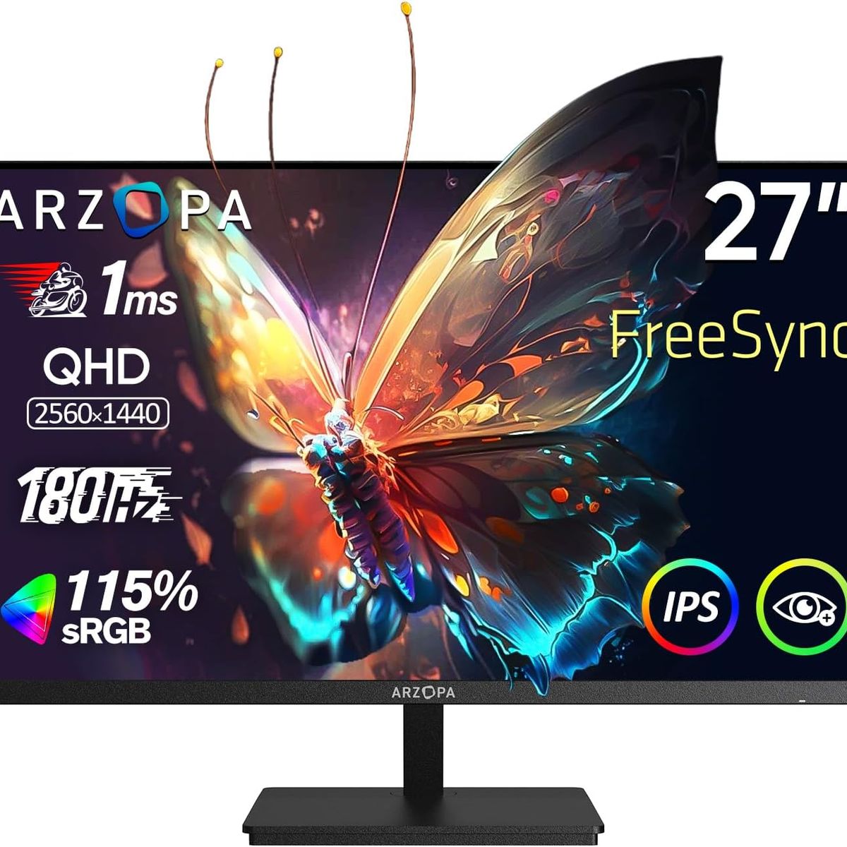 GENERICO - Monitor Gamer Arzopa 27 pulgadas 180HZ -2K QHD 2560x1440  IPS