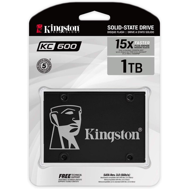 KINGSTON - DISCO SOLIDO KINGSTON DE 1TB KC600