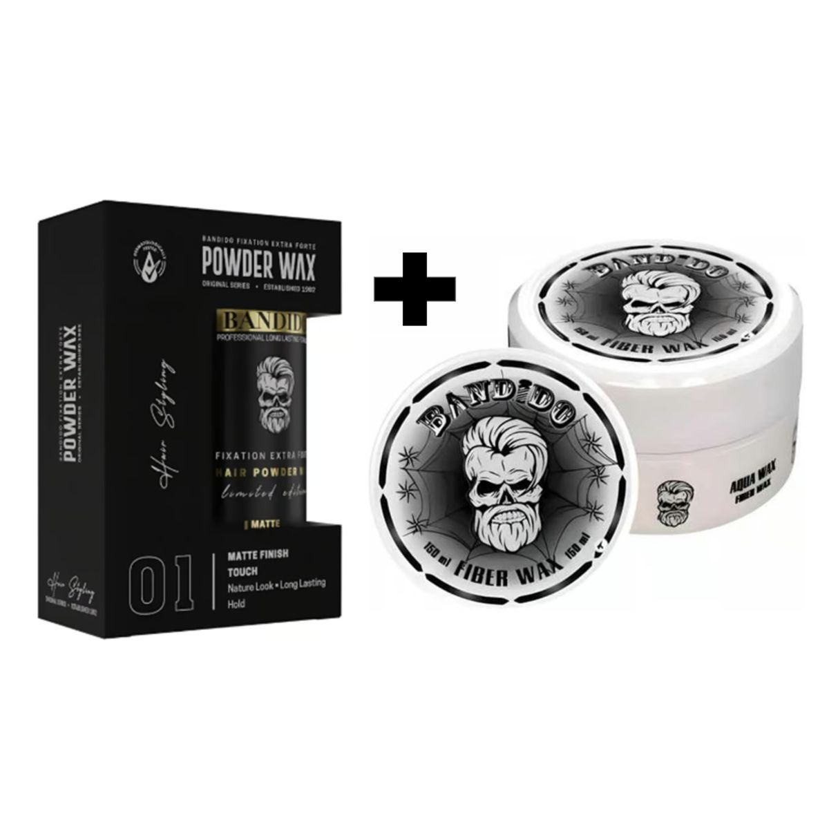 GENERICO - Duo Pack Bandido Cera Efecto Telaraña Spider y Polvo Texturizador 32g