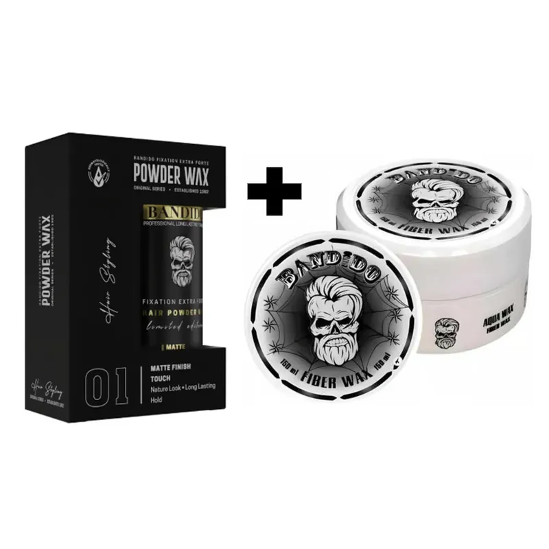 GENERICO - Duo Pack Bandido Cera Efecto Telaraña Spider y Polvo Texturizador 32g