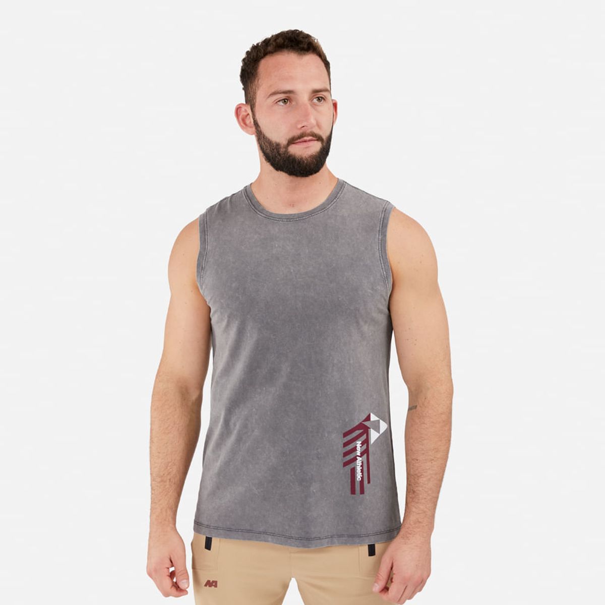 NEW ATHLETIC - Bvd New Athletic Nelson Gris Con Vino Hombre