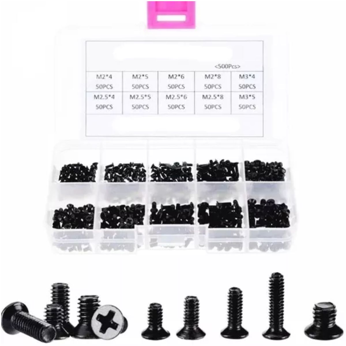 GENERICO - KIT DE TORNILLOS PARA LAPTOP 250 UNIDADES