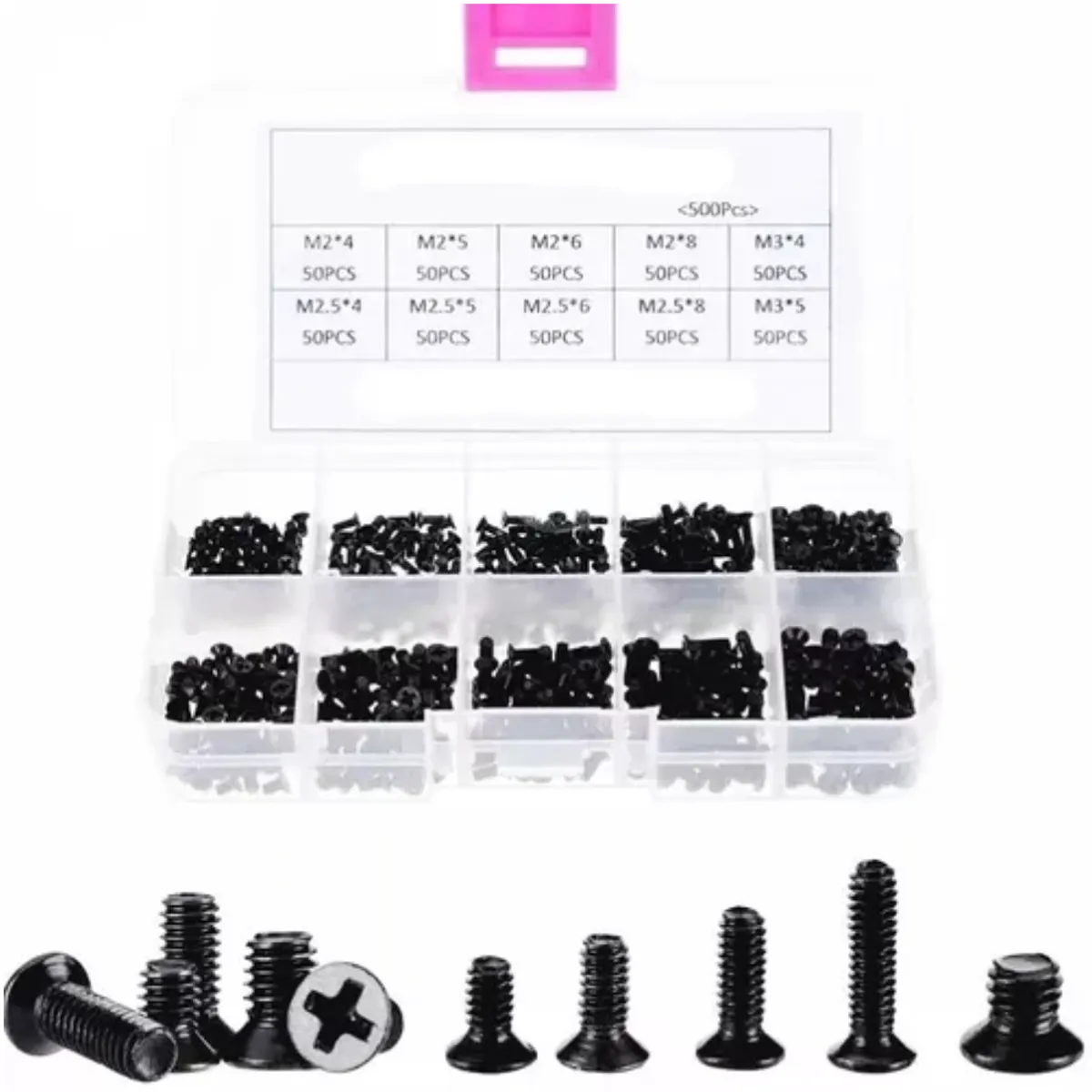 GENERICO - KIT DE TORNILLOS PARA LAPTOP 250 UNIDADES