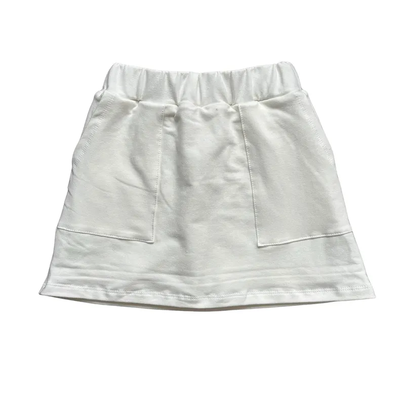 RED CARROT - Falda short color crema de french terry