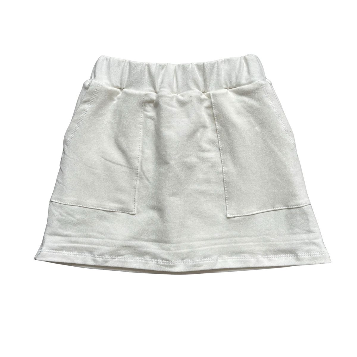 RED CARROT - Falda short color crema de french terry