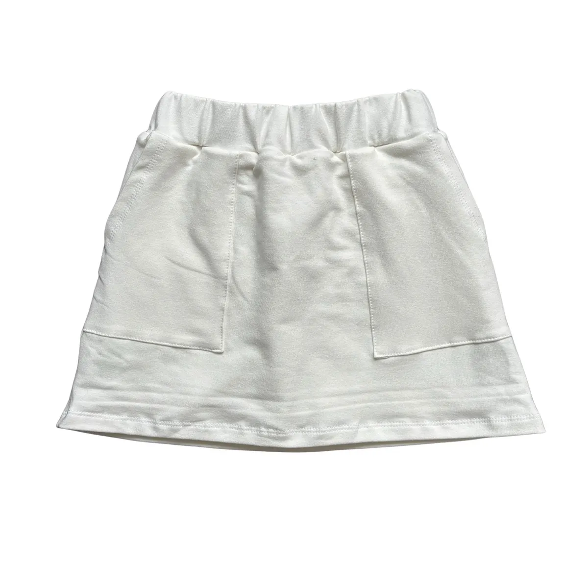 RED CARROT - Falda short color crema de french terry