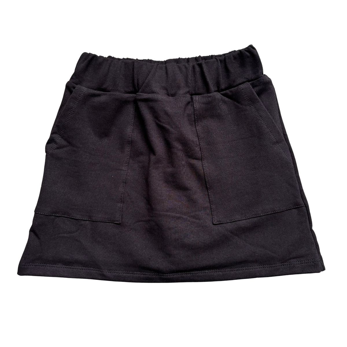 RED CARROT - Falda short color negro de french terry