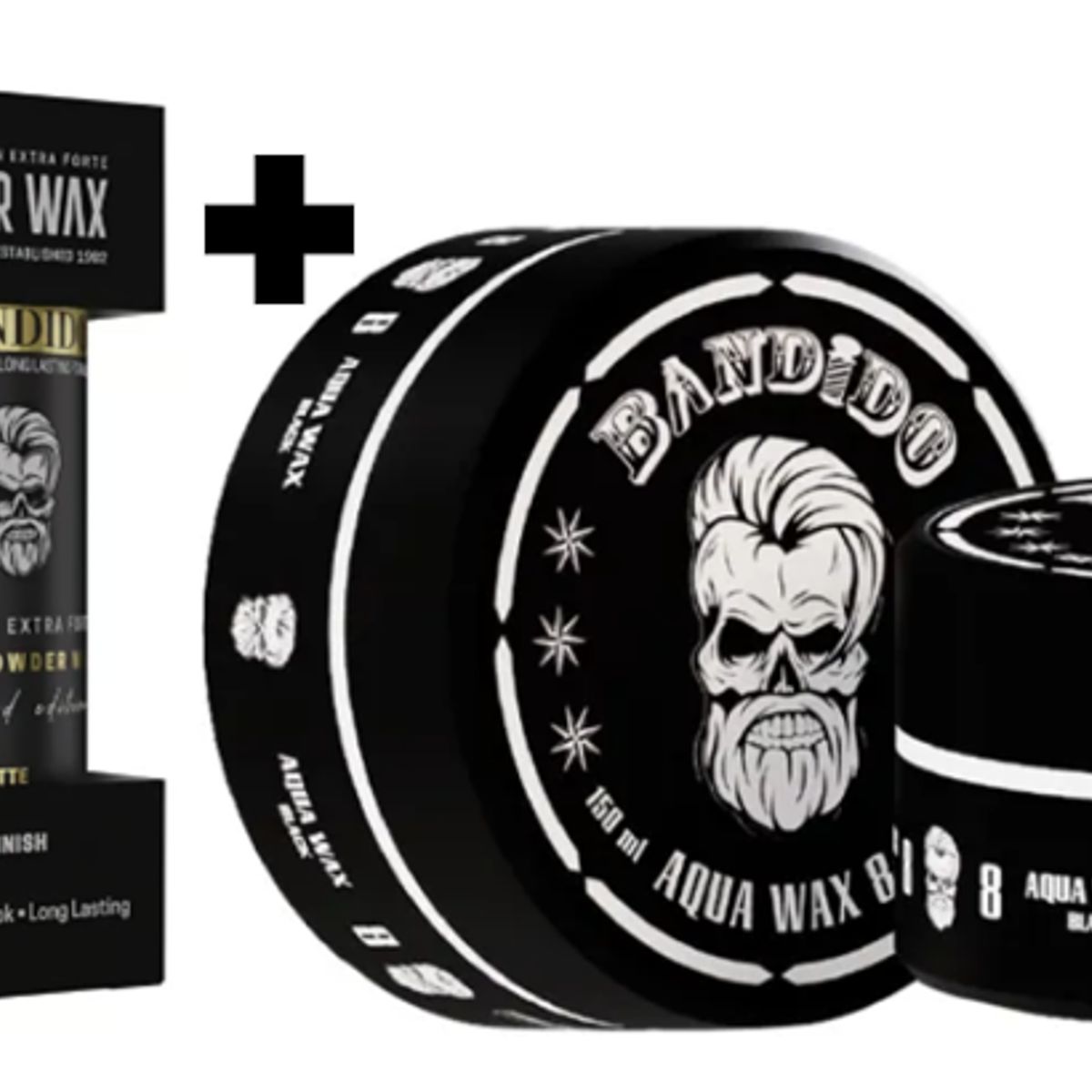 GENERICO - Pack  Bandido Cera para el Cabello NO8 Negro y Polvo Texturizador 32g