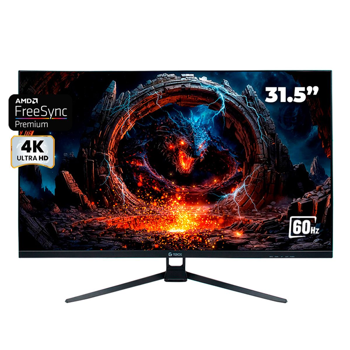 TEROS GAMING - MONITOR PLANO TEROS TE-3252S 31.5" 4K UHD VA LED 60 HZ 1 MS