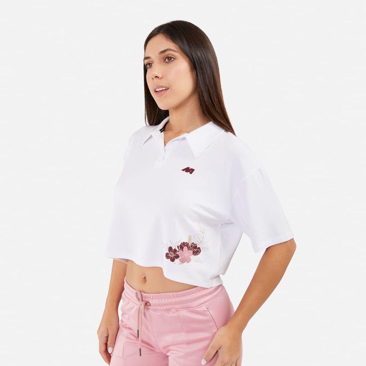 NEW ATHLETIC - Polo Mc New Athletic Lizzi Blanco Con Vino Mujer
