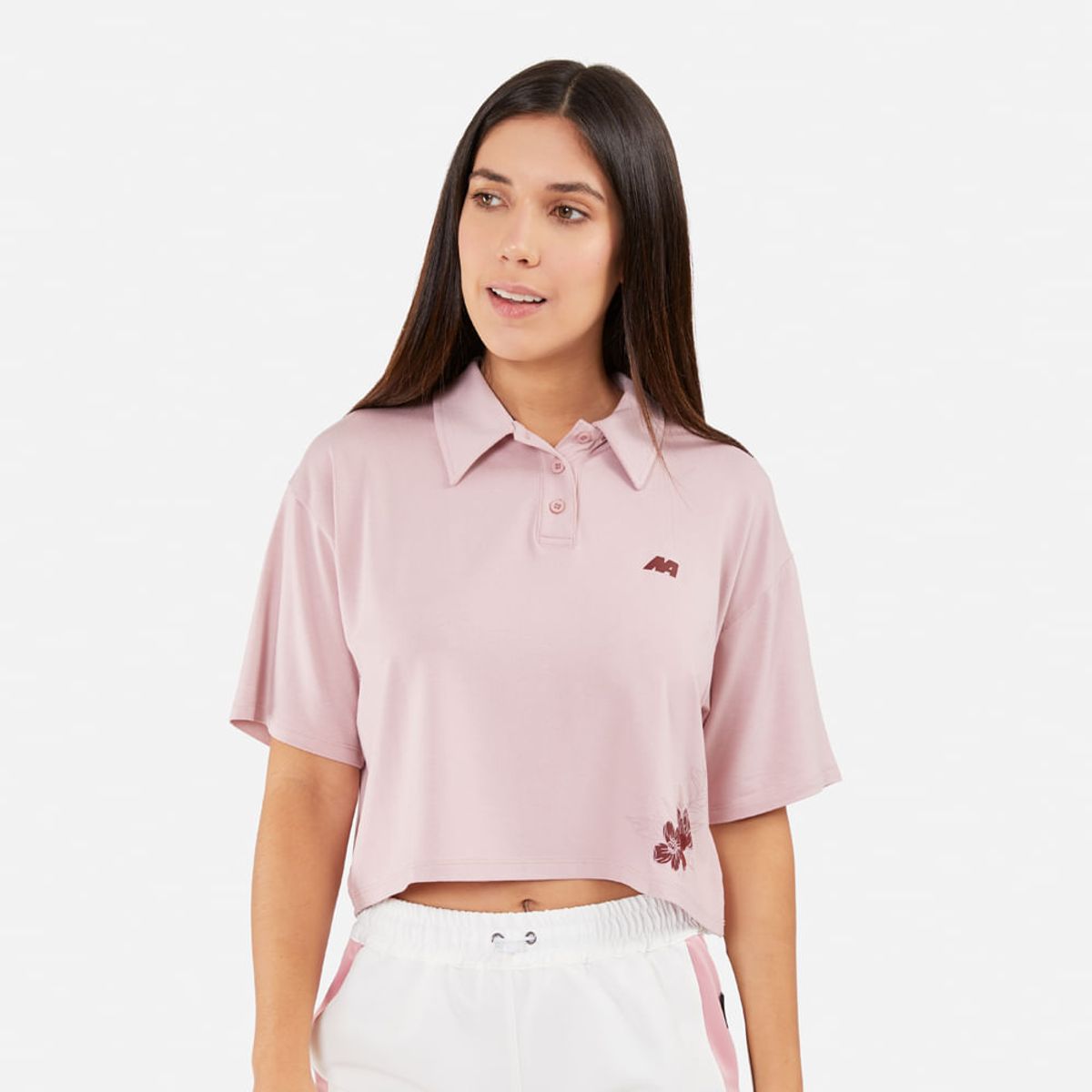 NEW ATHLETIC - Polo Mc New Athletic Lizzi Rosado Con Vino Mujer