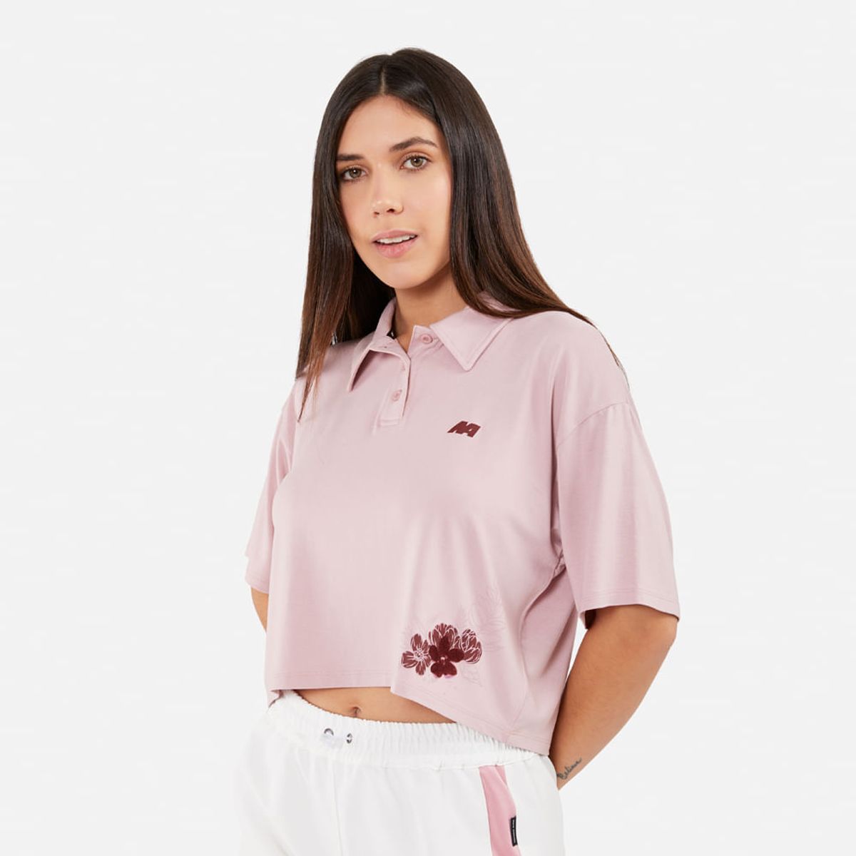 NEW ATHLETIC - Polo Mc New Athletic Lizzi Rosado Con Vino Mujer