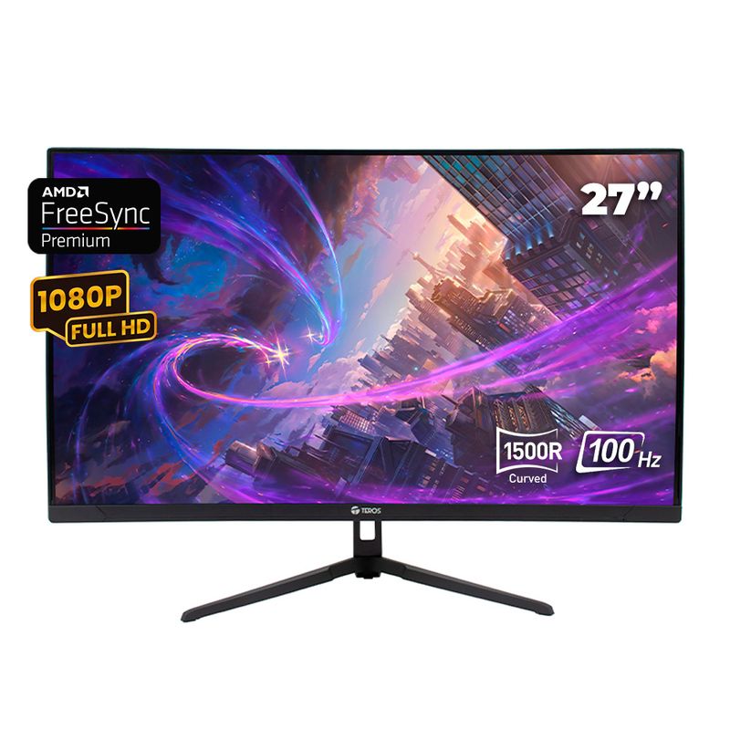 TEROS GAMING - MONITOR TEROS TE-2732S, 27" VA 100HZ  FULL HD VESA FREESYNC