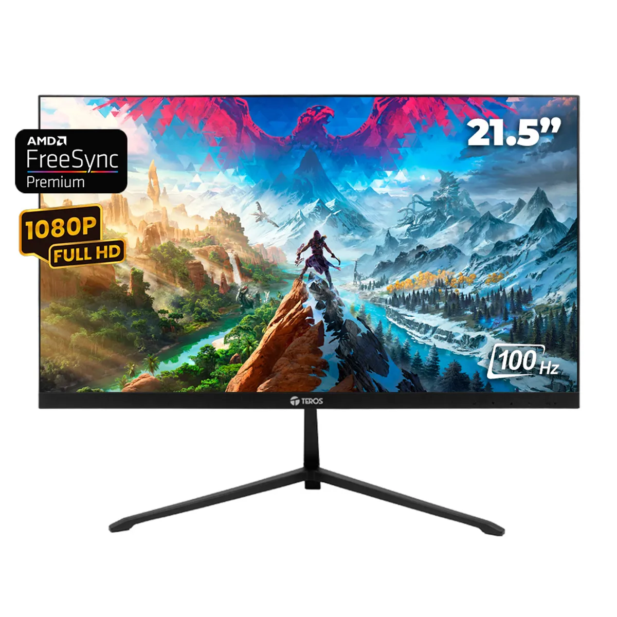 TEROS - MONITOR TEROS TE-2128S, 21.5" IPS 100HZ  FULL HD HDMI FREESYNC